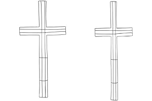 Cross Shaped Metal Wreath Form 2 Pack: An Essential DIY Delight