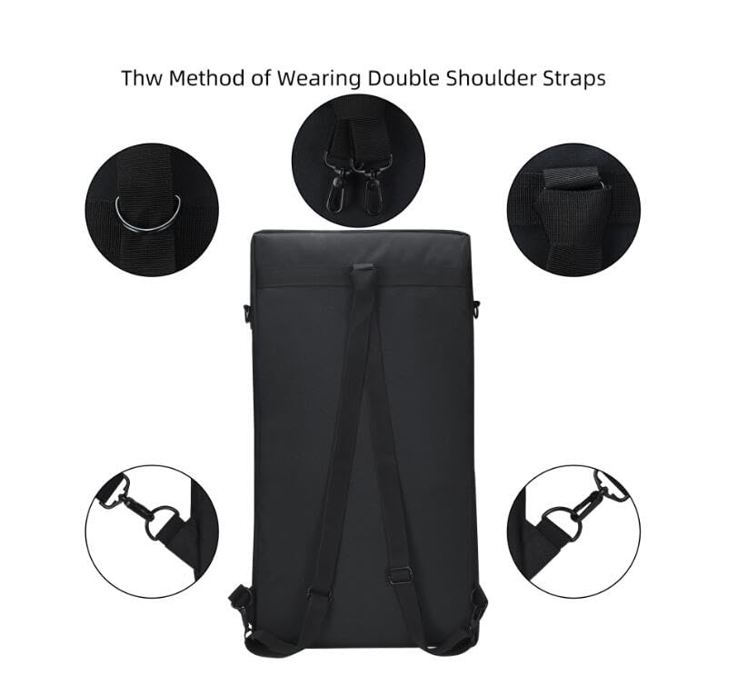 Coyktonty Multi-Functional Storage Bag Case for Pioneer DDJ-FLX6/DDJ-SX/DDJ-SX2/DDJ-SX3 DJ Disc Player?Icludes Shoulder Strap (Black)