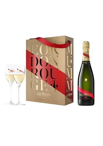 MUMM - Coffret Champagne - Cordon Rouge - + 2 flûtes - 12,5...