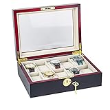 glasschiebedach Modernes Design Uhrenbox: Klassische Farben und Aussehen werden nicht veraltet sein. Exquisites Holz und stilvolles und großzügiges Aussehen. Eine gute Uhrenbox kann die Uhr leicht schützen.