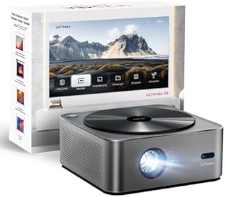 ULTIMEA Projector 4K Decoding HDR10, Bright Corners 700 ANSI Lumens, Obstacle Avoidance, Auto Focus, 6D Keystone and Intuitive OS, Native 1080P Outdoor Projector for iOS Android Phone, Apollo P40