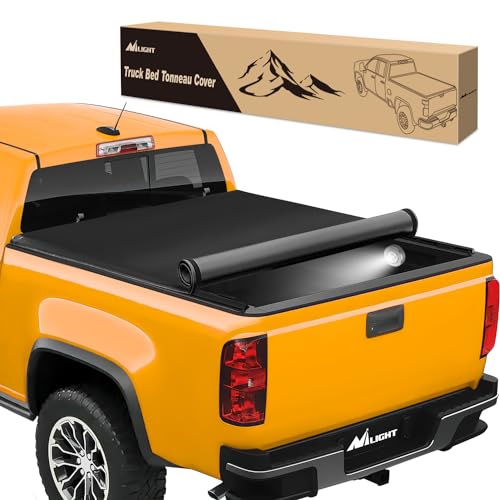 Nilight Soft Roll Up Truck Bed Tonneau Cover Compatible with Chevy Colorado/GMC Canyon 2015 2016 2017 2018 2019 2020 2021 2022 2023 2024 2025 6.2ft -  Cover-415