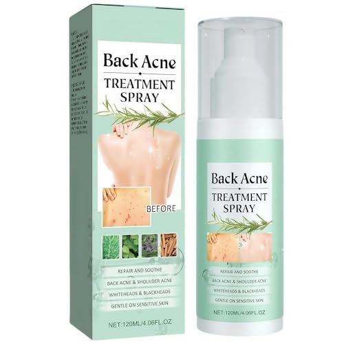 Back Acne Treatment Spray Back Acne Spray for Backs & Body Soothes Back-Skin and Moisturizes 120ml