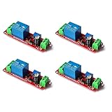 RAKSTORE Lot de 4 modules de relais réglables NE555 - 12 V CC