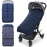 Fußsack für Kinderwagen, wasserdicht, warm, Wimpelkette, abnehmbar, waschbar,...