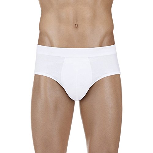 Protechdry - Washable Urinary Incontinence Cotton Brief Underwear For Men, With Front Absorbent Area, White Medium #TOP9