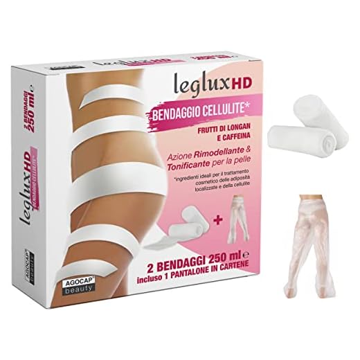 HD anti-celluliter bandage, med lipolytiska longan frukter, löser upp överflödigt fett | Hästkastanj, koffein och bockhornsklöver med reducerande effekt | 2 bandage, 250 ml aktiv ingrediens | Agocap