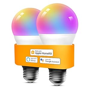 Refoss Smart wifi-gloeilamp, ondersteunt HomeKit, dimbare meerkleurige ledlamp, compatibel met Alexa, Google Assitant, 9…