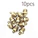 COMOK Grease Fitting Metric Set, 10Pcs M10x1 Straight Brass Grease Zerk Accessories