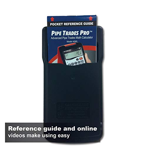 Calculated Industries 4095 Pipe Trades Pro Advanced Pipe Layout And Design Math Calculator Tool For Pipefitters, Steamfitters, Sprinklerfitters And Welders | Built-In Pipe Data For 7 Materials , White #TOP5