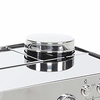 Lelit Anita Kaffeemaschine - Mit multidirektionalem Milchaufschäumer und Mahlwerk - 2,7 Liter - Silber – Ansicht 3