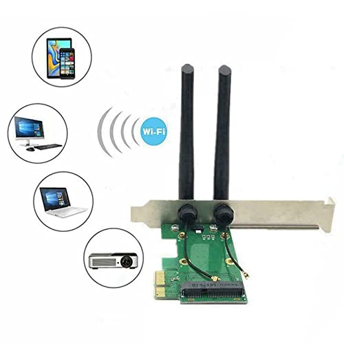 Adaptateur PCI-E Mini Express avec 10 antennes externes longue portée - 3