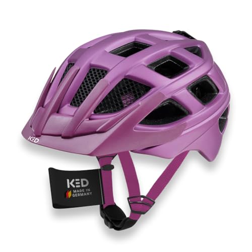 KED Kailu Jugend MTB Helm – Robuster Mountainbike-Helm Mit K-FIT Anpassungssystem Und Sicherer Gurtführung | Farbe: Violet Matt | Größe: 53-59 (M)