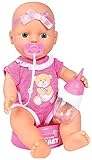 simba babyschaukel 3 in 1 Vollvinylpuppe Mit Trink- und Nässfunktion