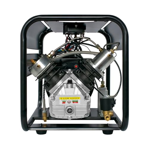 TUXING 4500Psi High Pressure Scuba Pcp Air Compressor, Auto Stop and Auto Purge Version, Double Cylinder Air Compressor,Pcp Compressor for PCP Rifle Tank Gas Scuba Filling 220V TXED013