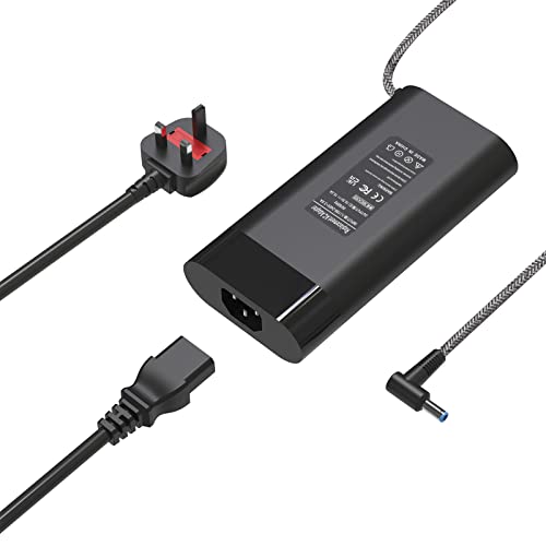HotTopStar 200W Charger for HP OMEN 15 17, HP ZBook Fury Create Studio 15 17 G3 G4 G5 G6 G7 G8, Victus 15 16 Gaming Laptop L00818-850 ADP-200HB B Power Supply Adapter, Tip Size:4.5 * 3.0mm