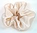 Champagne Silk Charmeuse Scrunchy-Large - Made in the USA