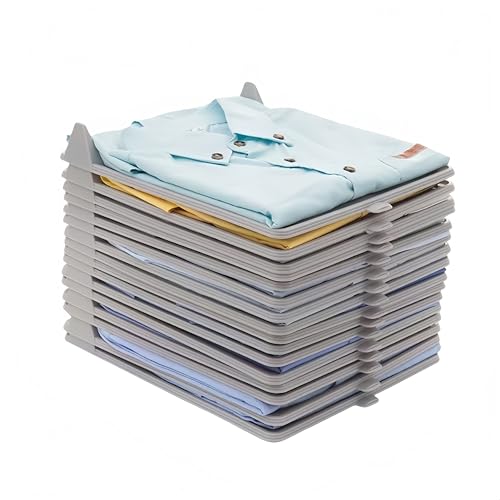 10 carpetas de camisetas, organizadores de armario, adecuadas para guardar camisetas, camisas y organización