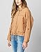 [BLANKNYC] Womens Luxury Clothing Linen Utility Jacket with Pockets, Comfortable & Stylish Coat, A Game, Small