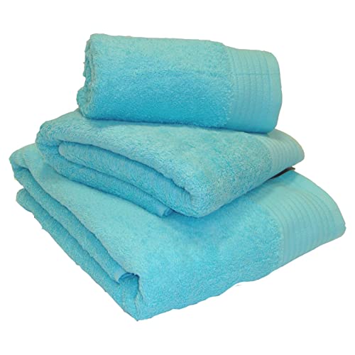 Sue Rossi Ltd 100% Egyptian Cotton Towels 600 GSM Thick Soft Face Hand Bath Towel Bath Sheet XL Super Sheet And Colours (Aqua Turquoise, Hand Towel)