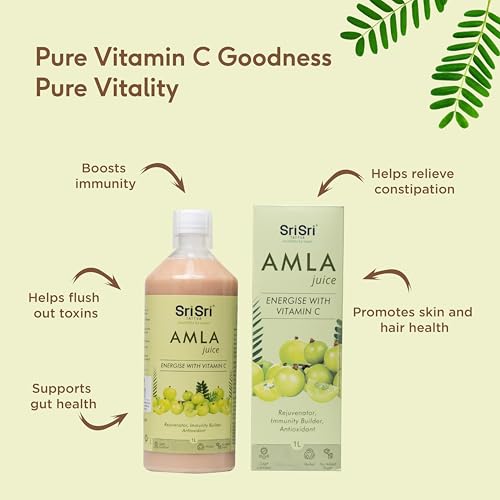 Image of Sri Sri TATTVA shuddhta ka naam Amla Juice, 1Litre (Pack Of 3)