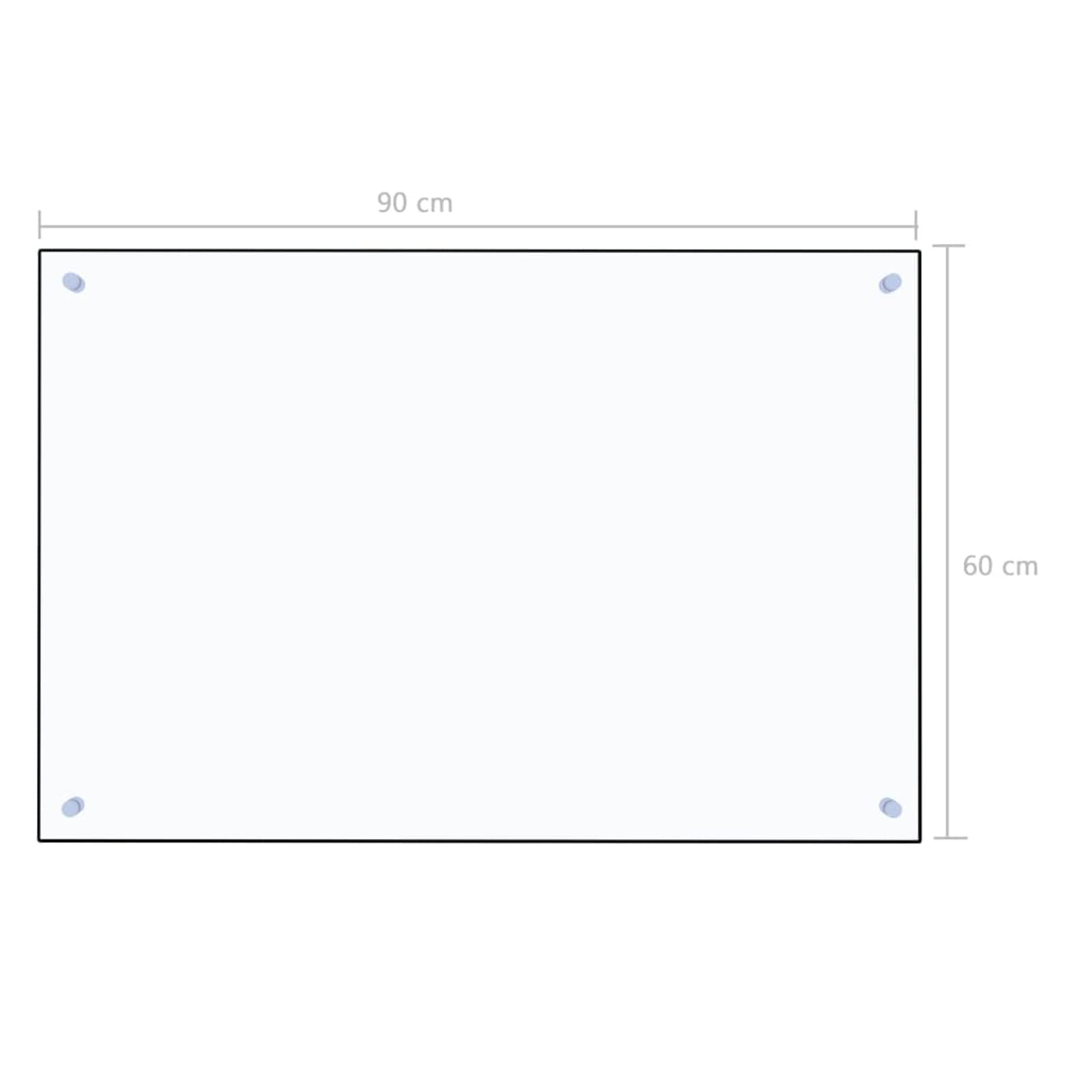 Rantry Mobile Paraschizzi per Cucina Trasparente 90x60 cm in Vetro Temperato, Paraschizzi Cucina Pieghevole, Protezione da Parete, Fornelli Pannello, Antiaderente Protezione Schizzi