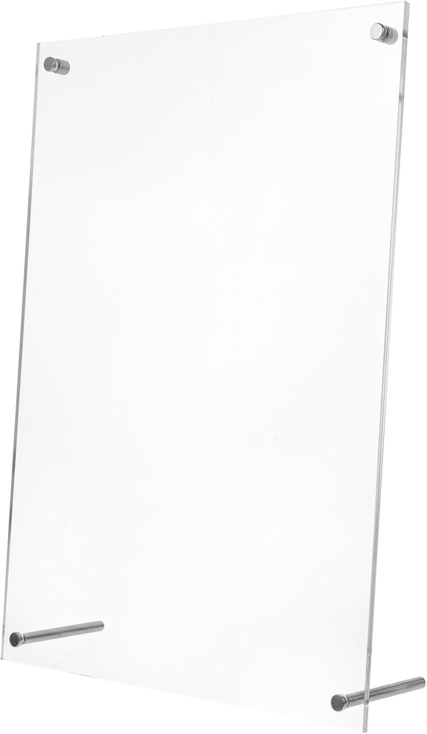 Levemolo Acrylic Photo Frame for Certificates and Posters Stylish Tabletop Display Stand and Stable Design for Home Office and Events Vertical Orientation No Additional Space Required