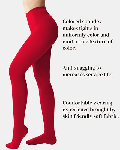 Image of leg elegant Women's 80 Den Microfiber Soft Opaque Tights Pantyhose