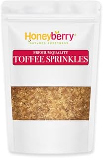 Premium Toffee Sprinkles - Ideal for Cake Decorations, ice Cream Toppers, Sprinkles. Vegan and Coeliac Friendly - 100g