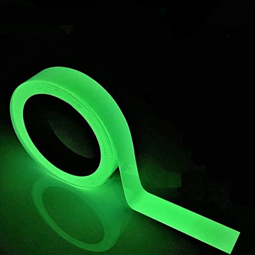 ZCFXGHH Ruban Phosphorescent Ruban Fluorescent Ruban De Marquage Ruban Phosphorescent Auto-adhésif Ruban Phosphorescent Imperméable Ruban Phosphorescent Brillant dans Le Noir,3m x 10mm Cover
