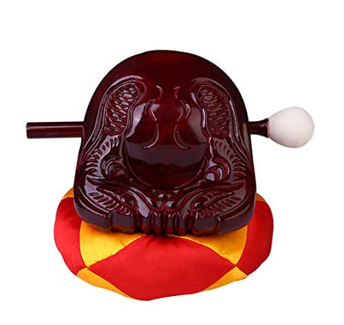 Chinese Buddhism Wooden Drum Block Musical Instrument