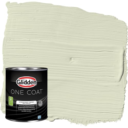 Glidden Interior Paint + Primer: Sage/Slow Dance, One Coat, Flat, 1-Quart