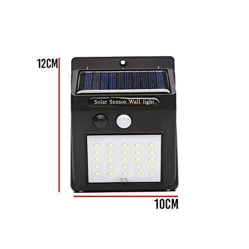 Luminaria Solar Parede 25 Leds Externa 5 unidades Energia Sensor de movimento luz Iluminação Lampada