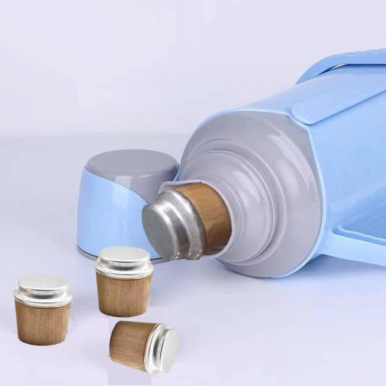 Miniatura 6 de 2 piezas de termo de madera, tapón de tapa, tapón cónico de madera, tapa de botella, piezas de hervidor, botella térmica, tapón de madera para