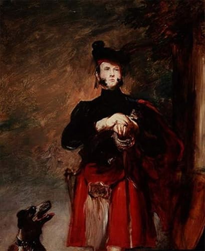 Affiche Toile Duc de Sussex David Wilkie portrait d'art classique chic 60x90cm
