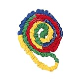 Cooperative Stretch Band Training Toy Creative Supplies Colorful Movement Props Elastic Rope for Workout Lawn Fitness Adults, 15m