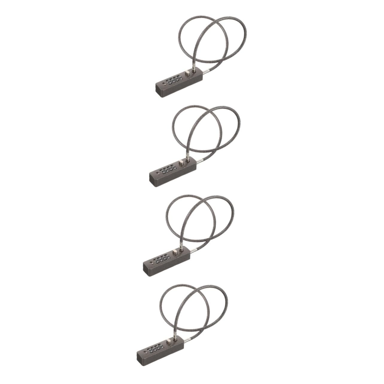 Verrou de sécurité Mipcase premium finition gun avec cadenas à câble pour équipements et vélos