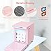 BYOOTIQUE 5L Hot Towel Warmer Mini,2in1 Professional Fast Heating Hot Cabinet for Towel Steamer Beauty Salon Facial Spa Nail Salon Barber Shop,Pink