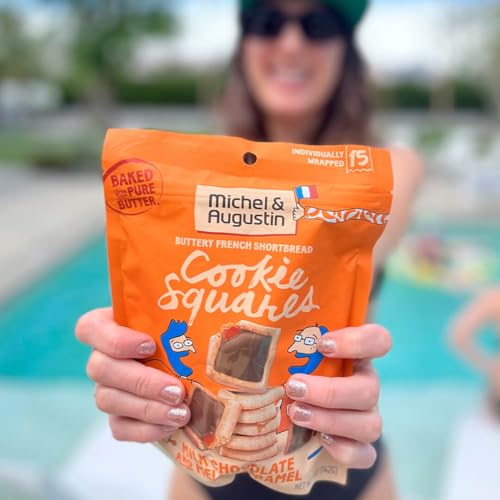 Image of Michel & Augustin Cookie Variety Pack, Caramel /Hazelnut, 15ct Bags, 3-Pack