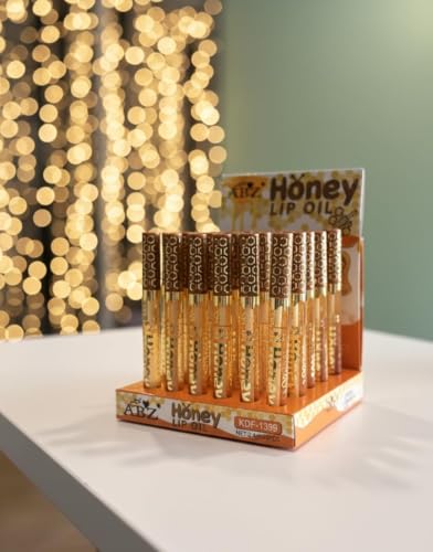 Image of Honey lip gloss, honey lip oil,glossy finish, haydrating overnight, natural moisturizing & reparing, reduce lip liness, lip skin care