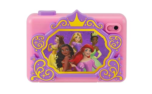ekids Disney Princess Kids Camera with SD Card, Digital Camera for Kids with Video Recording, Built-in Digital Stickers (Disney Princess)