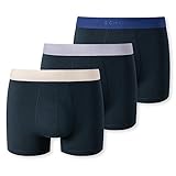 Schiesser Herren 3 Pack Boxershorts Bio Baumwolle - 95/5 Organic Boxershorts, Sortiert 2, M EU