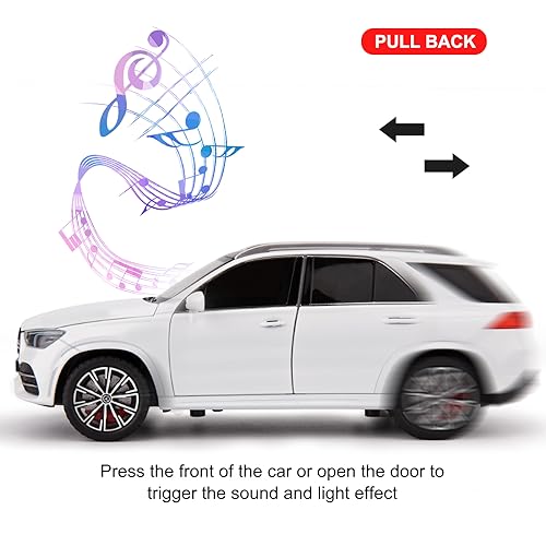 Modelo de coche GLE 350 1:24 con luces y sonido miniatura 3