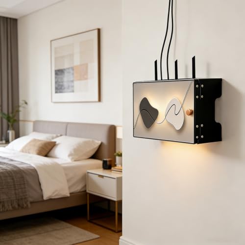 Boîte de rangement double usage avec gestion de câbles et support modem sans percer