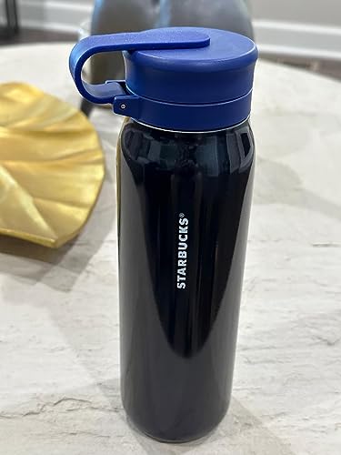 Starbucks Blue Iridescent Vacuum Insulated Stainless Steel Water Bottle, 20 oz