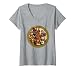 Women's Funny Woodland Bluegrass Band Animal Music Lover Design V-Neck T-Shirt