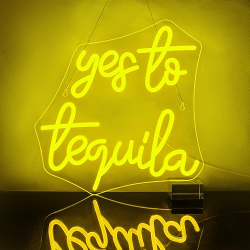 Looklight Yes to Tequila Neon Sign Tequila Led Signs Bar Signs USB Letter Light Up Signs Dimmable Neon Lights for Home Beer Bar Bedroom Restaurant Man Cave Cafe Bistro Club Party - Image 2