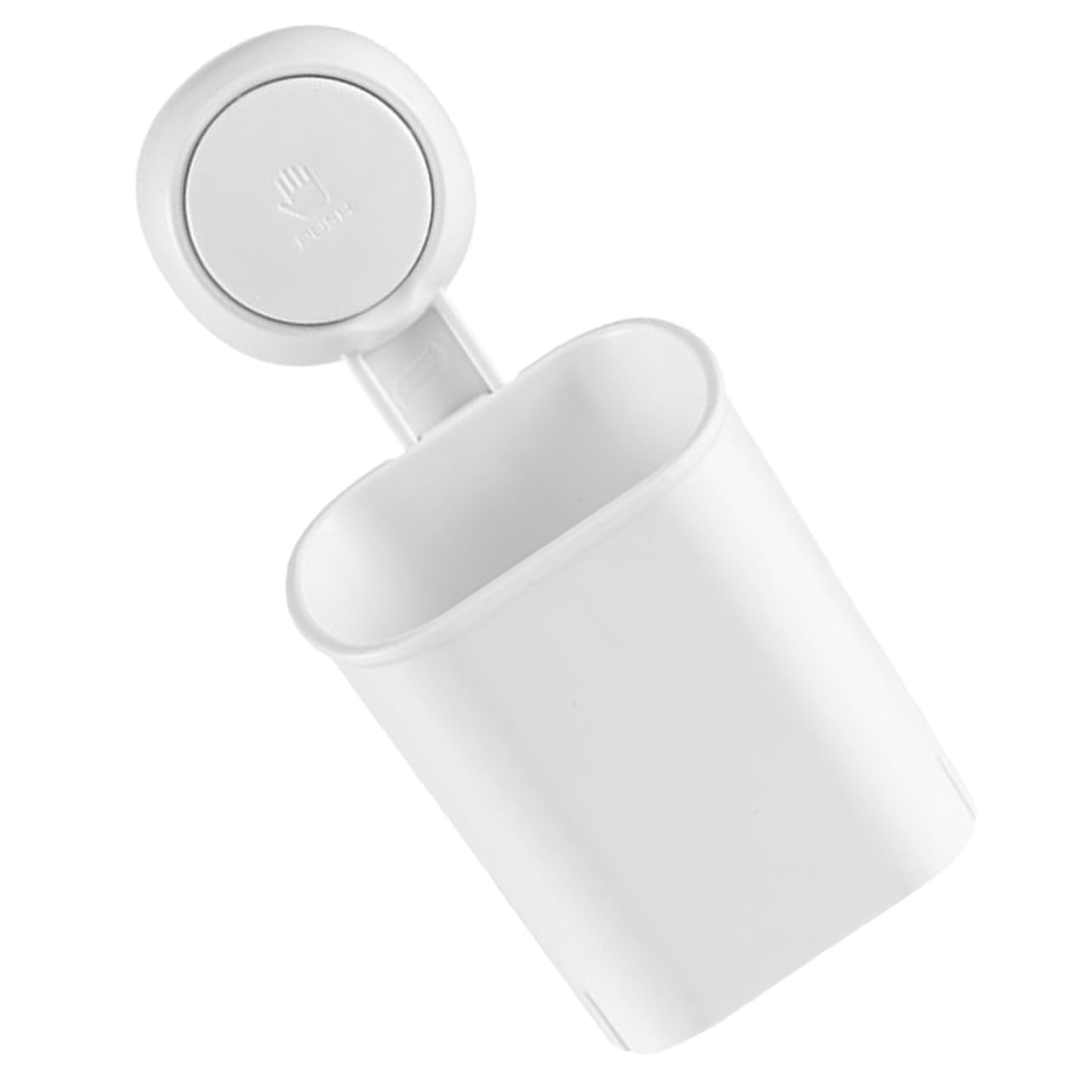 Mipcase 3 Pezzi Scatola di stoccaggio della ventosa parete porta spazzolino porta spazzolini da bagno scovolini dentali portaspazzolino da bagno supporto da parete per bagno addominali