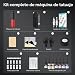 Imagen de Kit de Máquina de Tatuar Solong Incluye 10 Cartuchos de Agujas