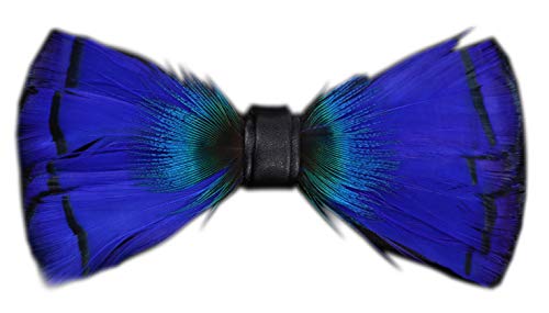 Secdtie Novelty Feather Bow Tie for Men